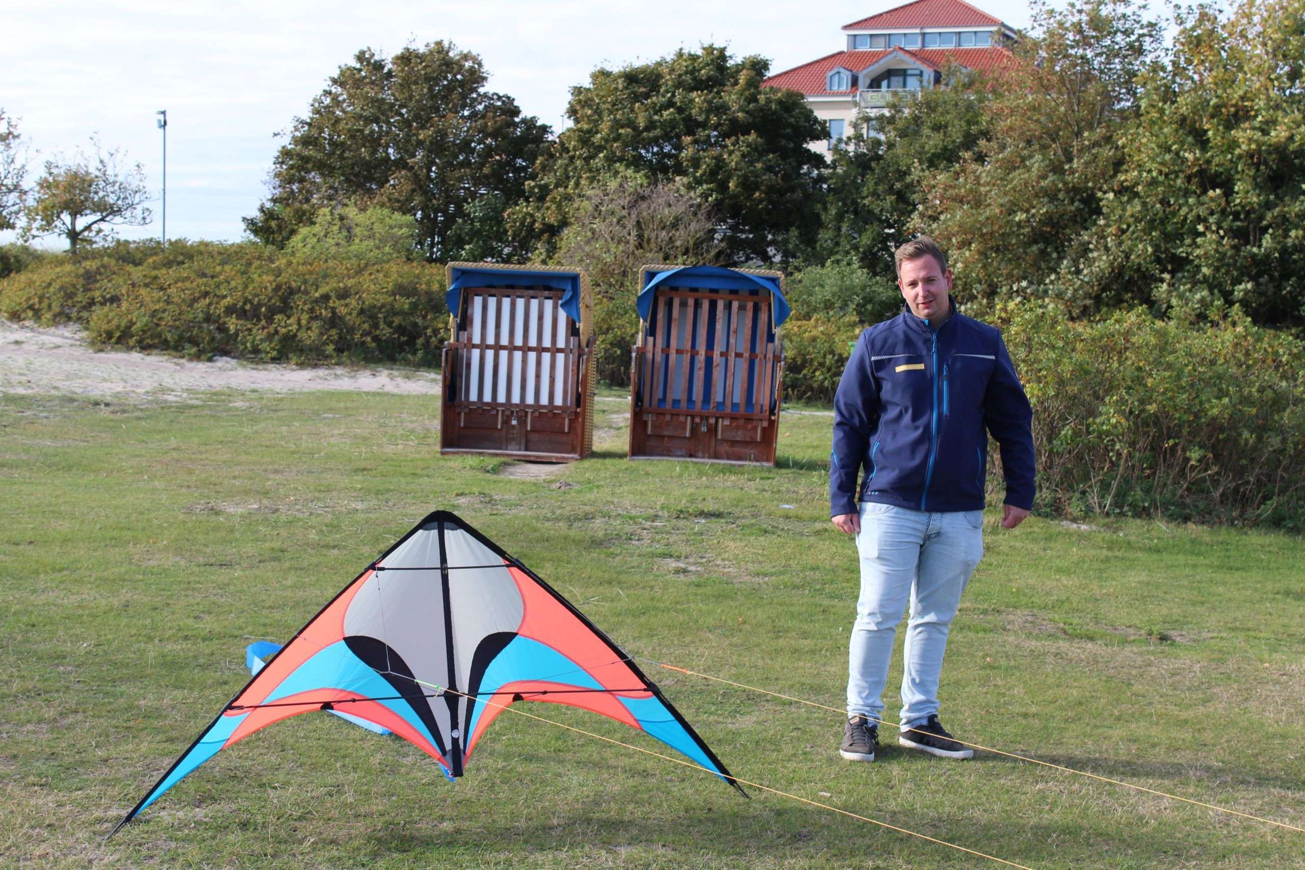 Drachensteigen Spielwiese Südstrand auf Fehmarn 