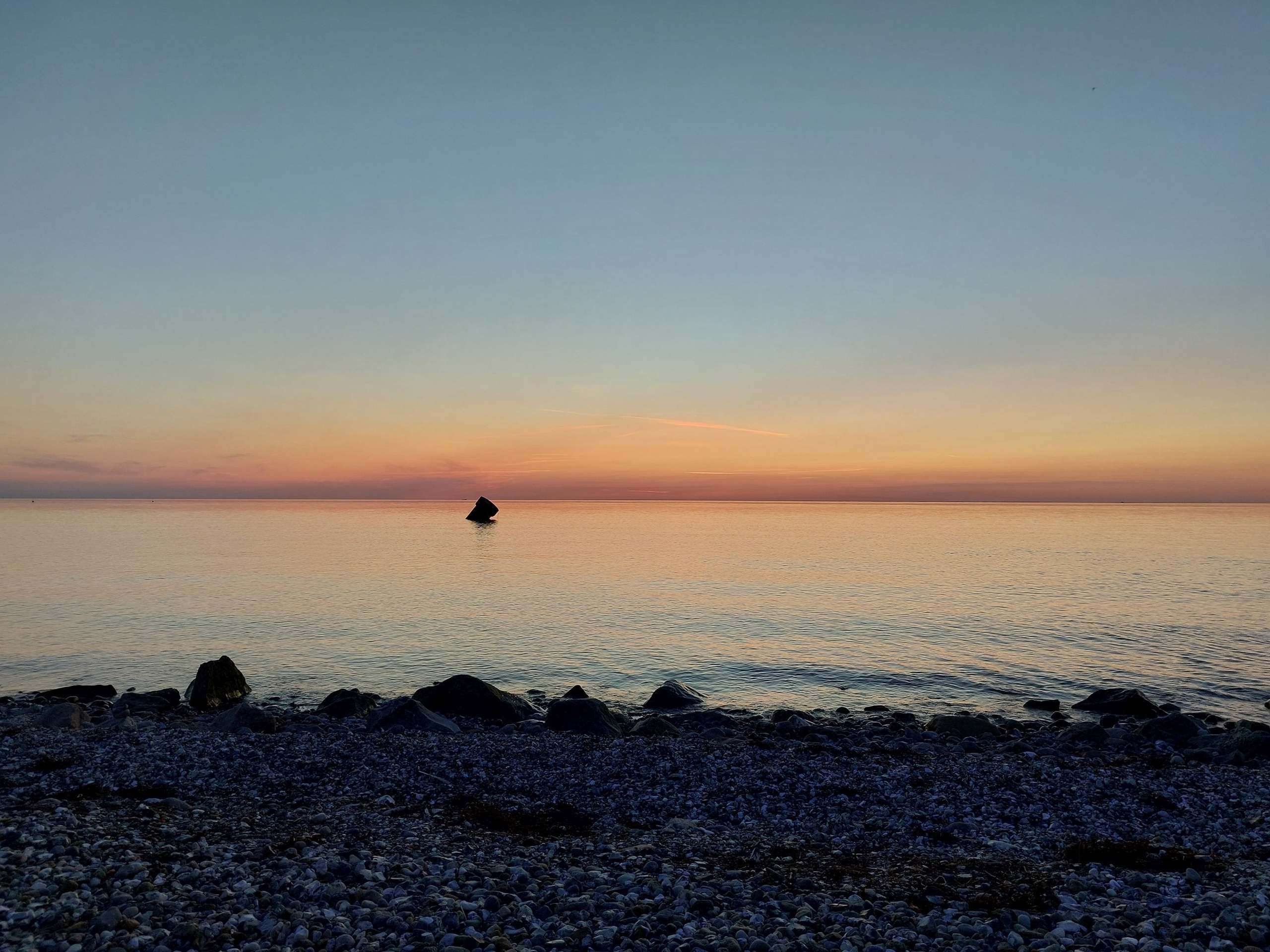 Sonnenuntergang am Strand von Westermarkelsdorf auf Fehmarn