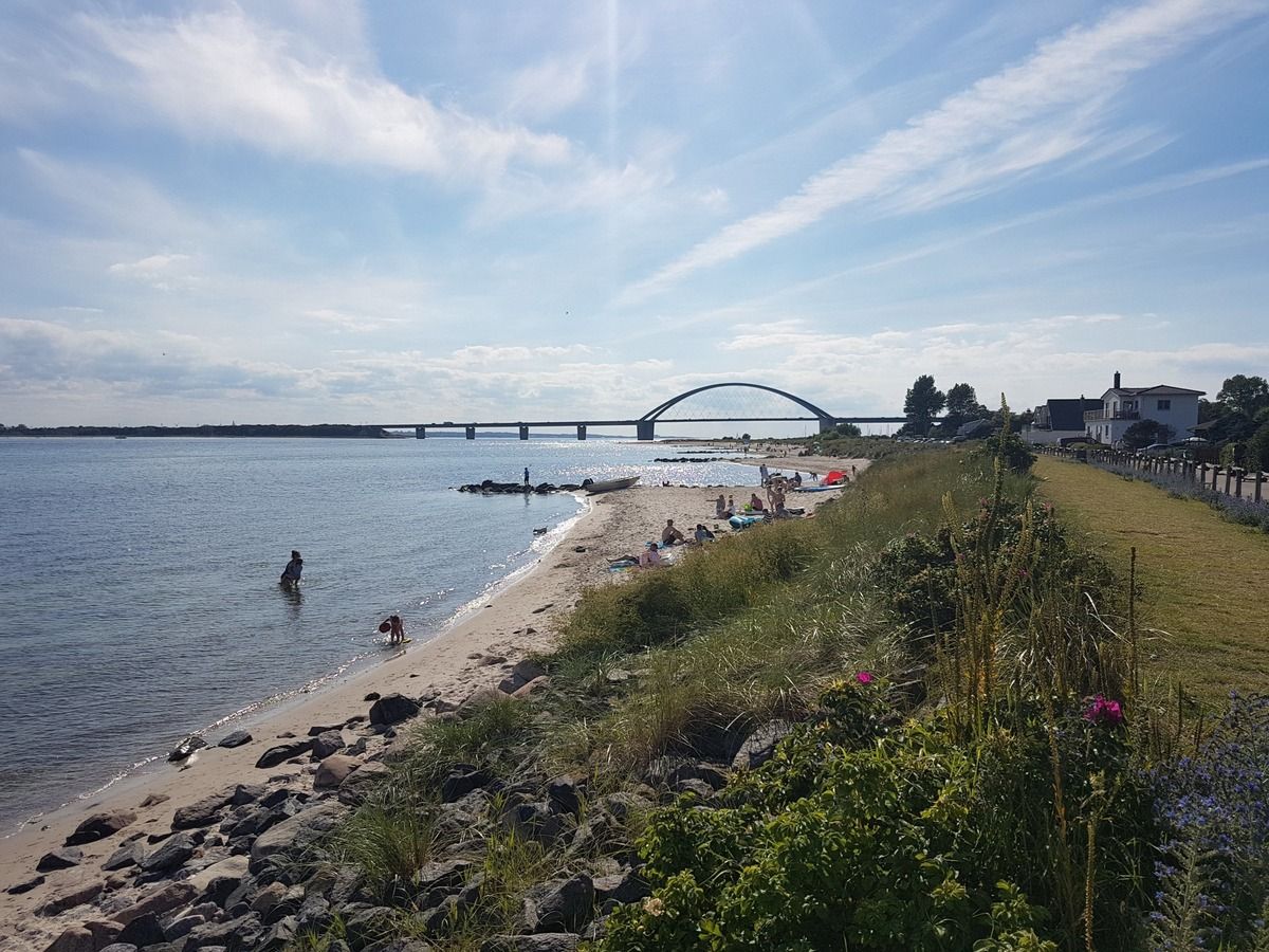 Der Strand von Fehmarnsund auf Fehmarn