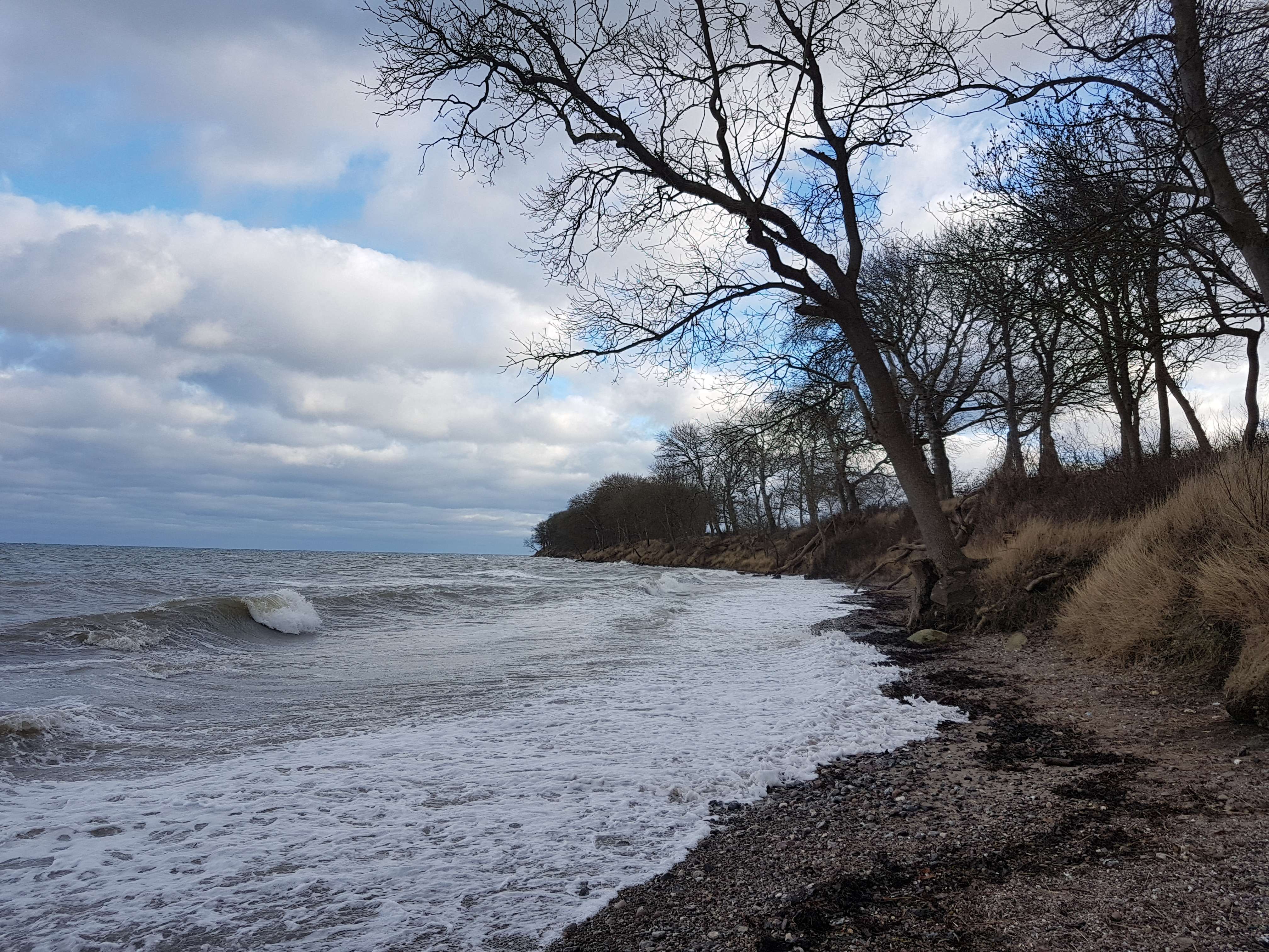 Hochwasser in Katharinenhof am Strand