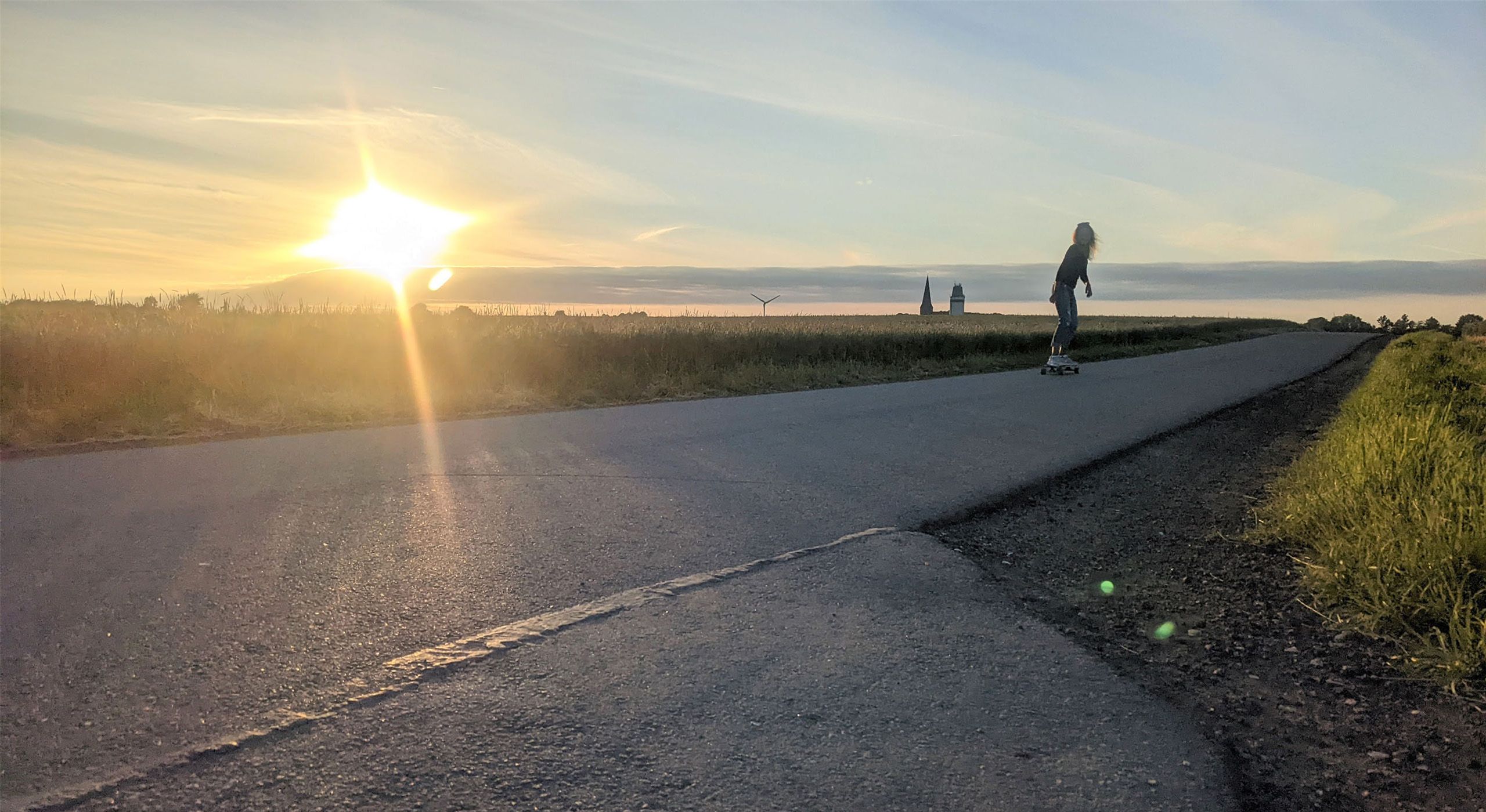 Longboarden im Inselwesten auf Fehmarn