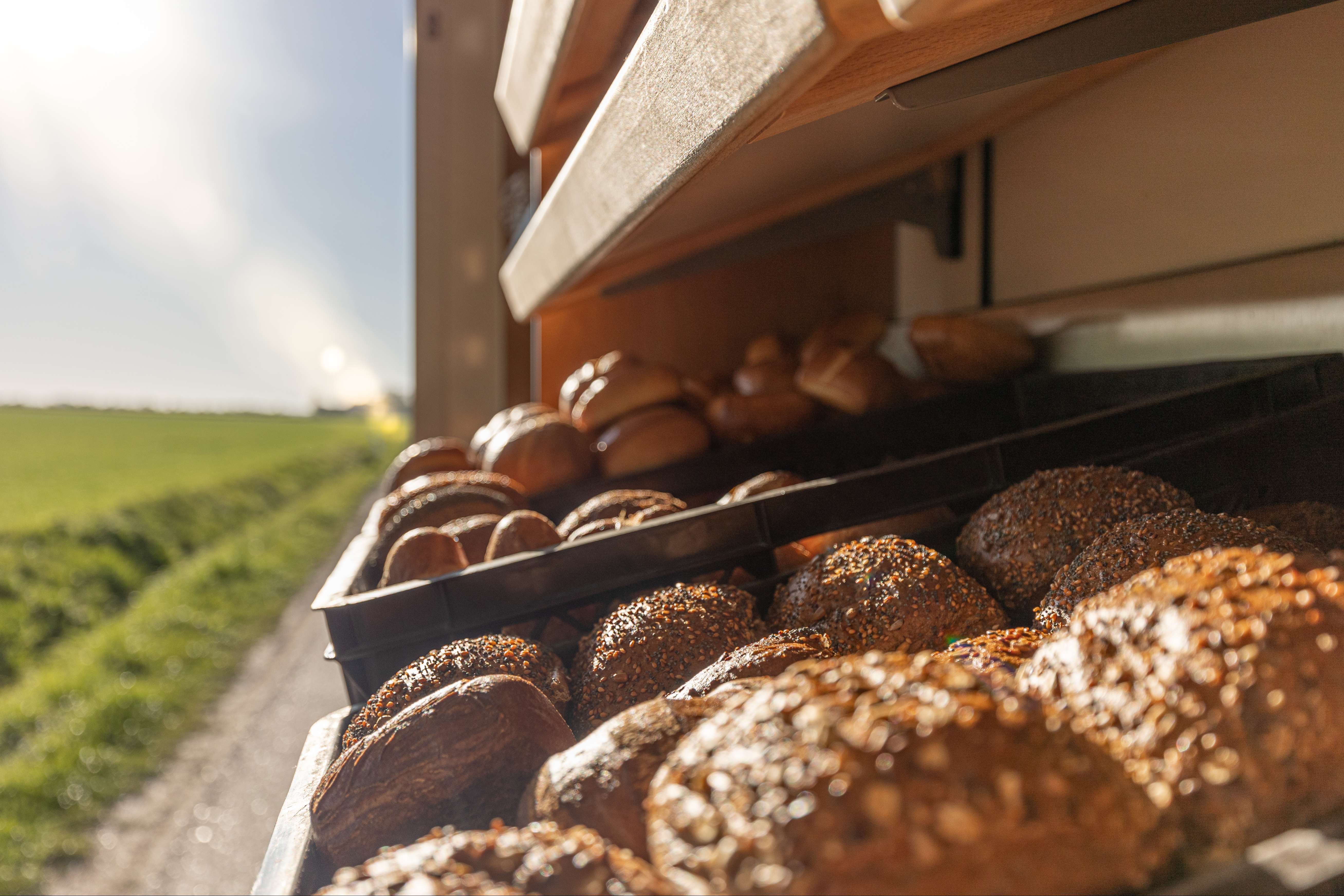 Verkaufswagen der Hofbäckerei aus Altenteil auf Fehmarn