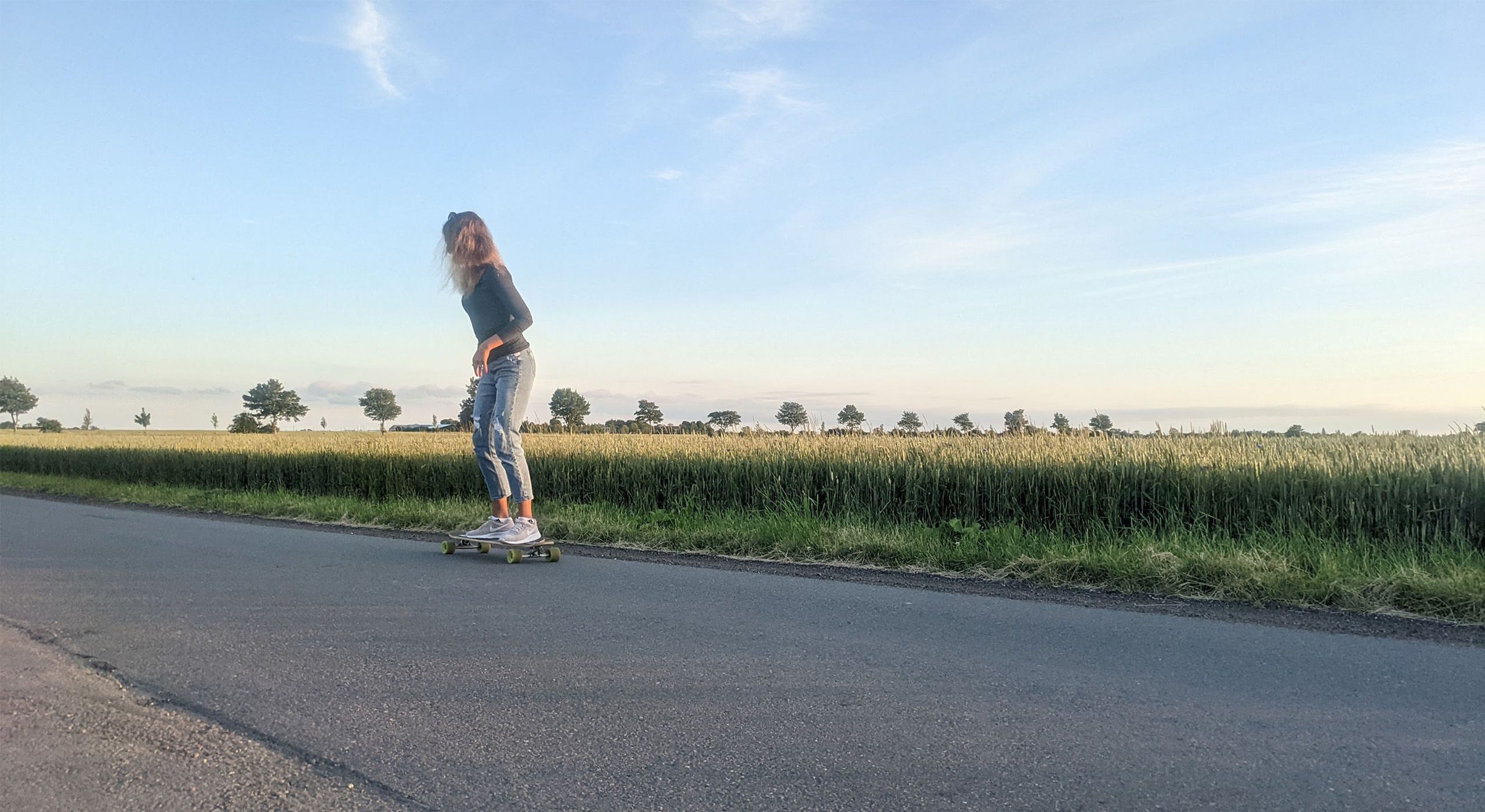 Longboarden auf Fehmarn im Inselwesten