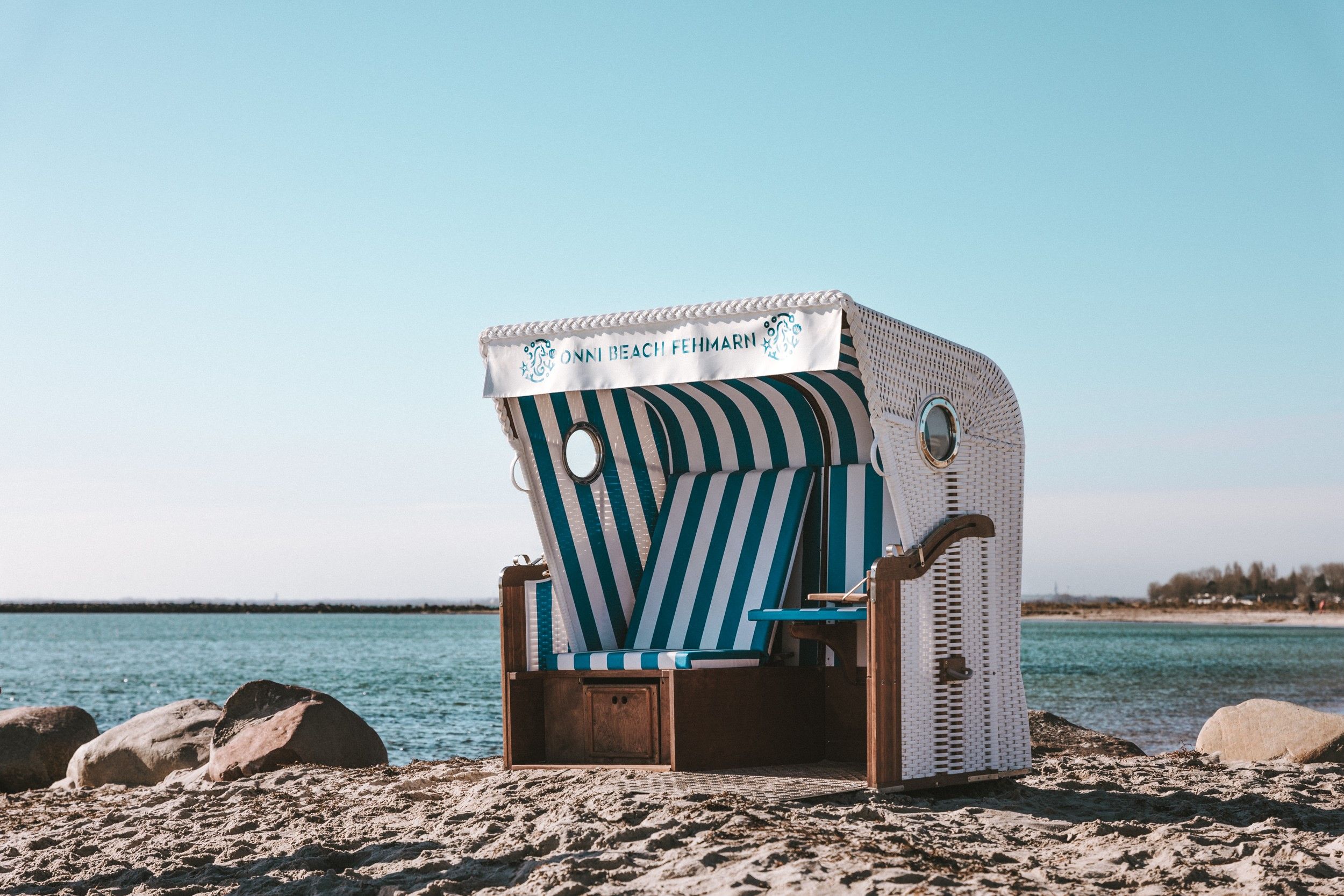 Barrierefreier Strandkorb von Onni Beach am Südstrand auf Fehmarn