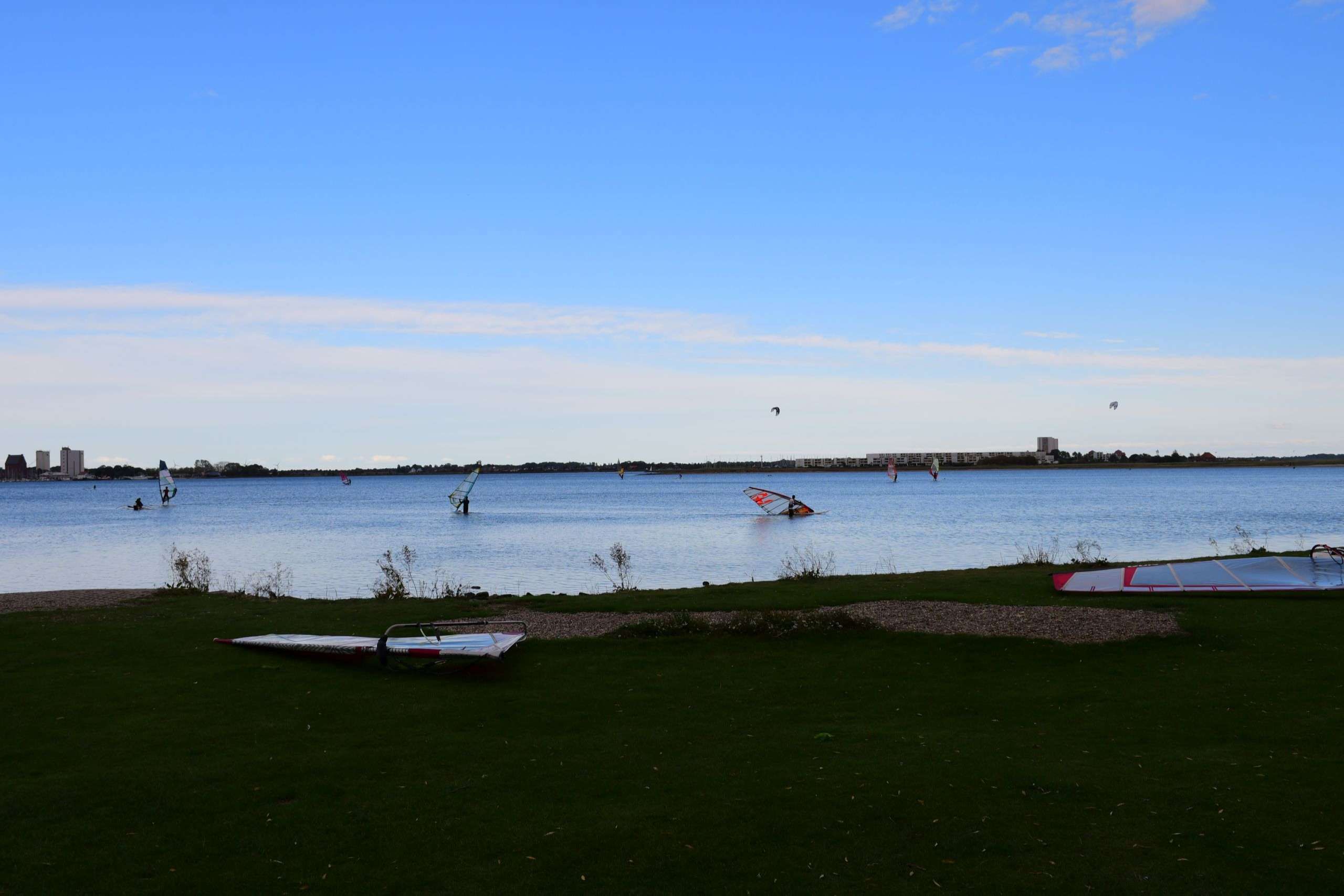 Flachwasser in der Lagune vom Wulfener Hals