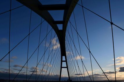 Zu Fuß über die Fehmarnsundbrücke