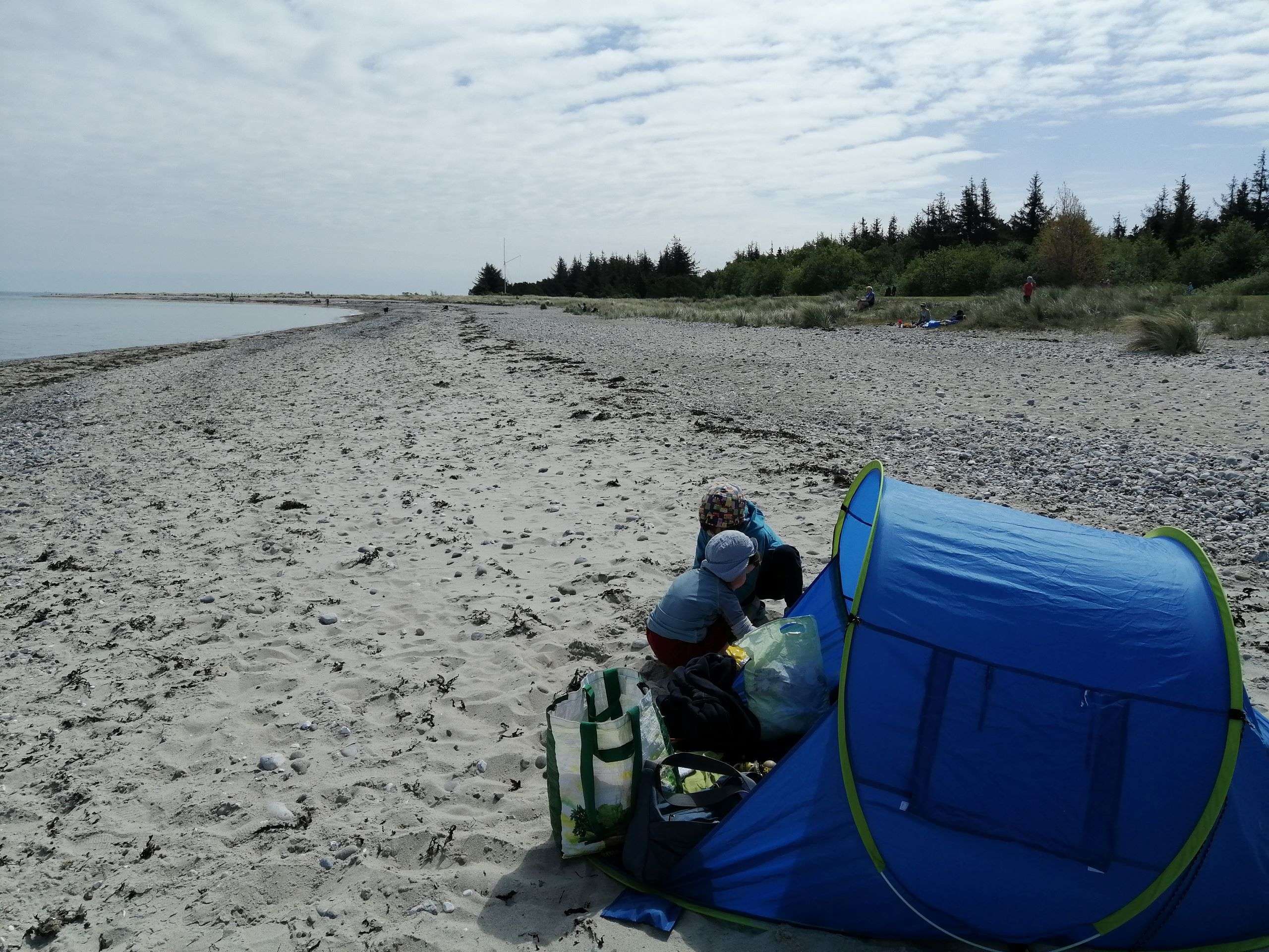 Gammendorfer Strand am Niobe Denkmal auf Fehmarn