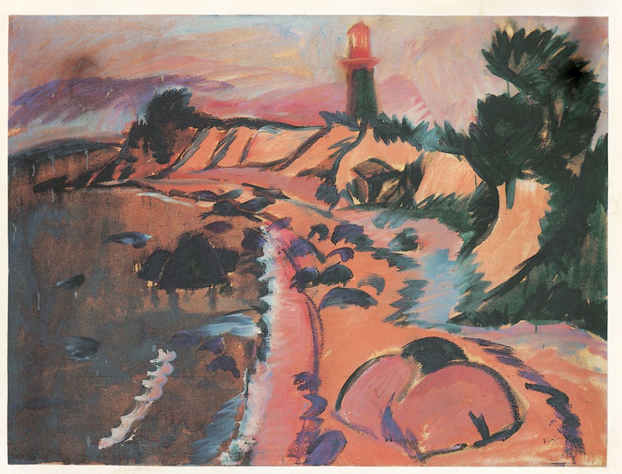 Gemälde Steilküste Staberhuk von Ernst Ludwig Kirchner