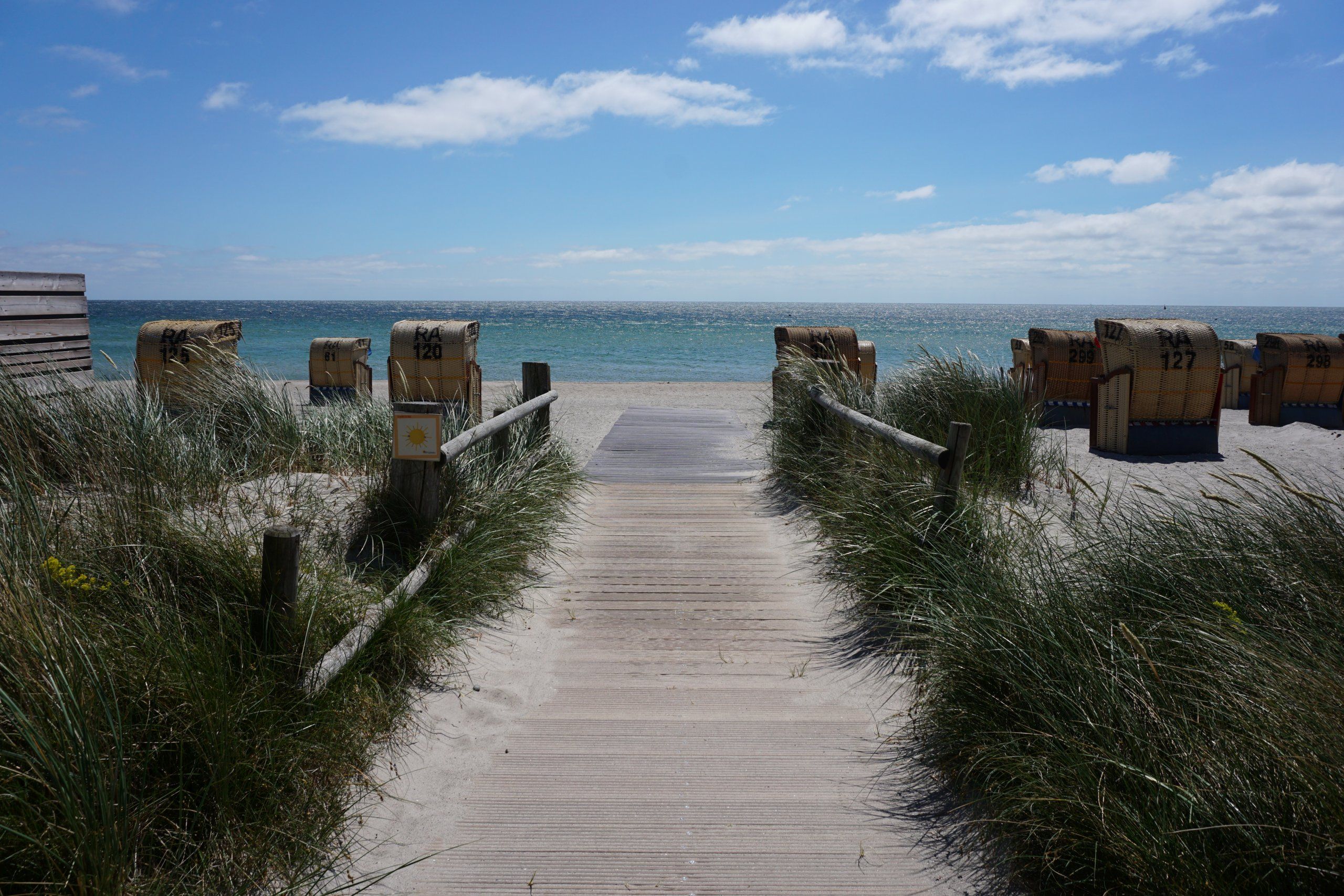 Barrierefreier Strandzugang am Südstrand auf Fehmarn