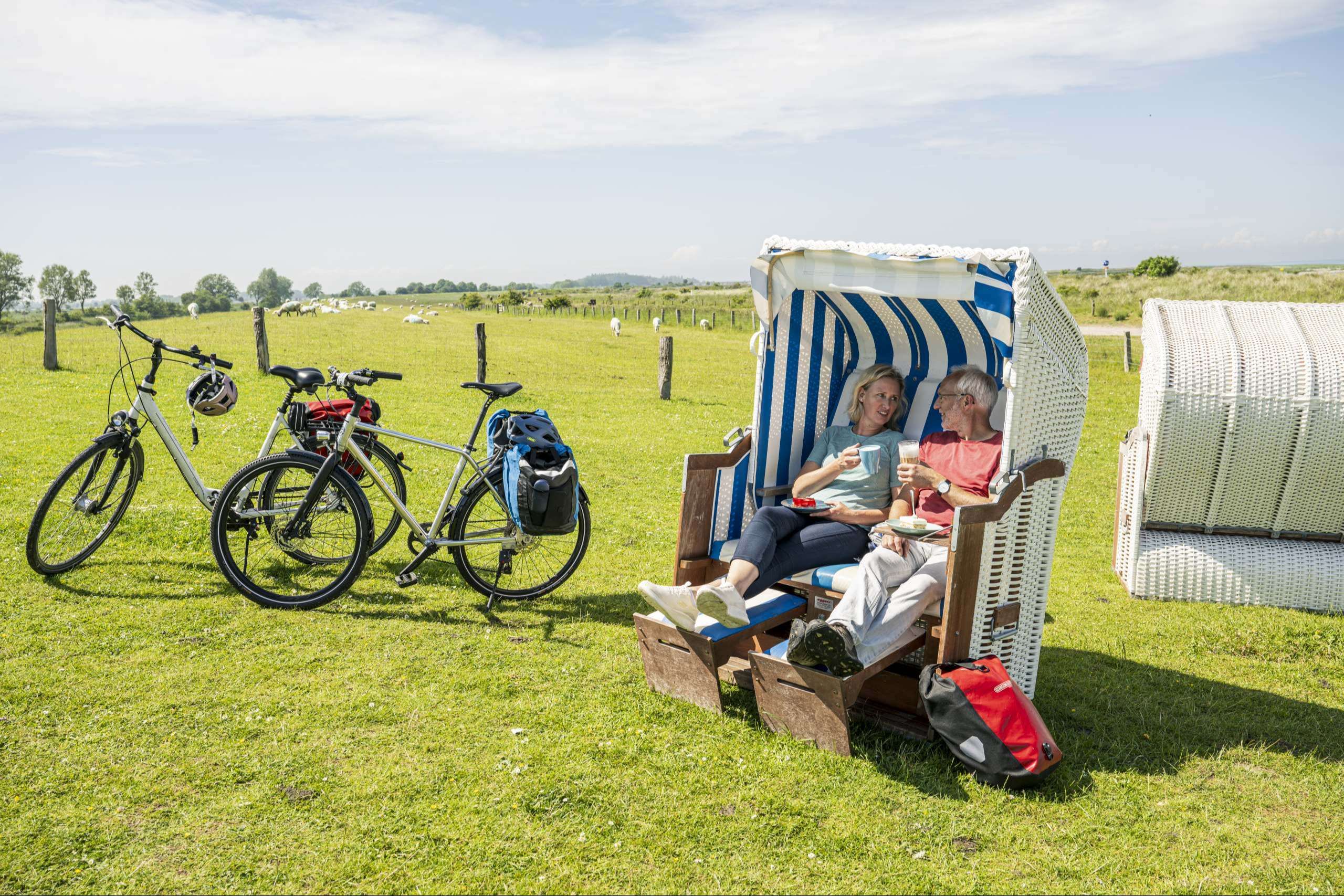 Pause in der Beltbude am Grüner Brink auf Fehmarn