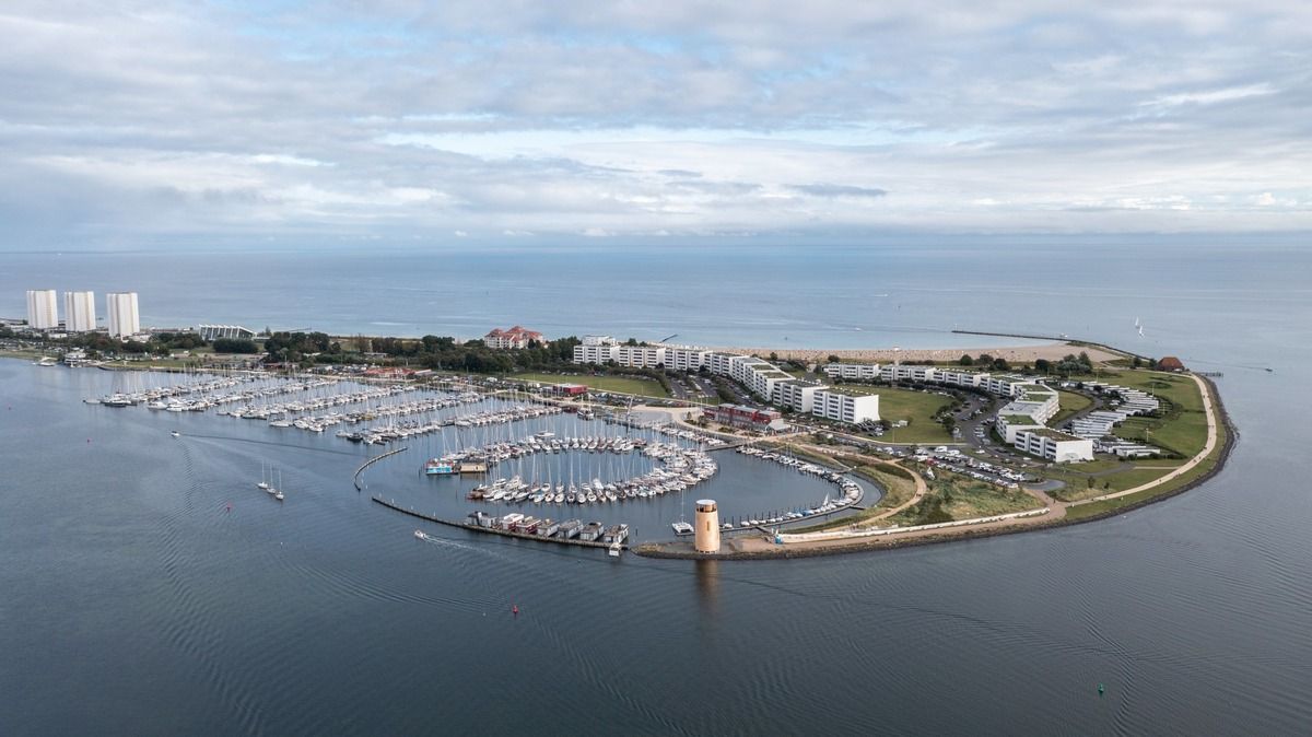 Der Yachthafen Burgtiefe auf Fehmarn