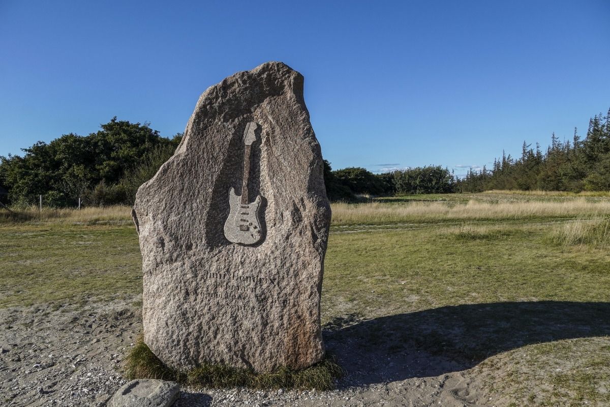 Jimi-Hendrix-Gedenkstein auf Fehmarn