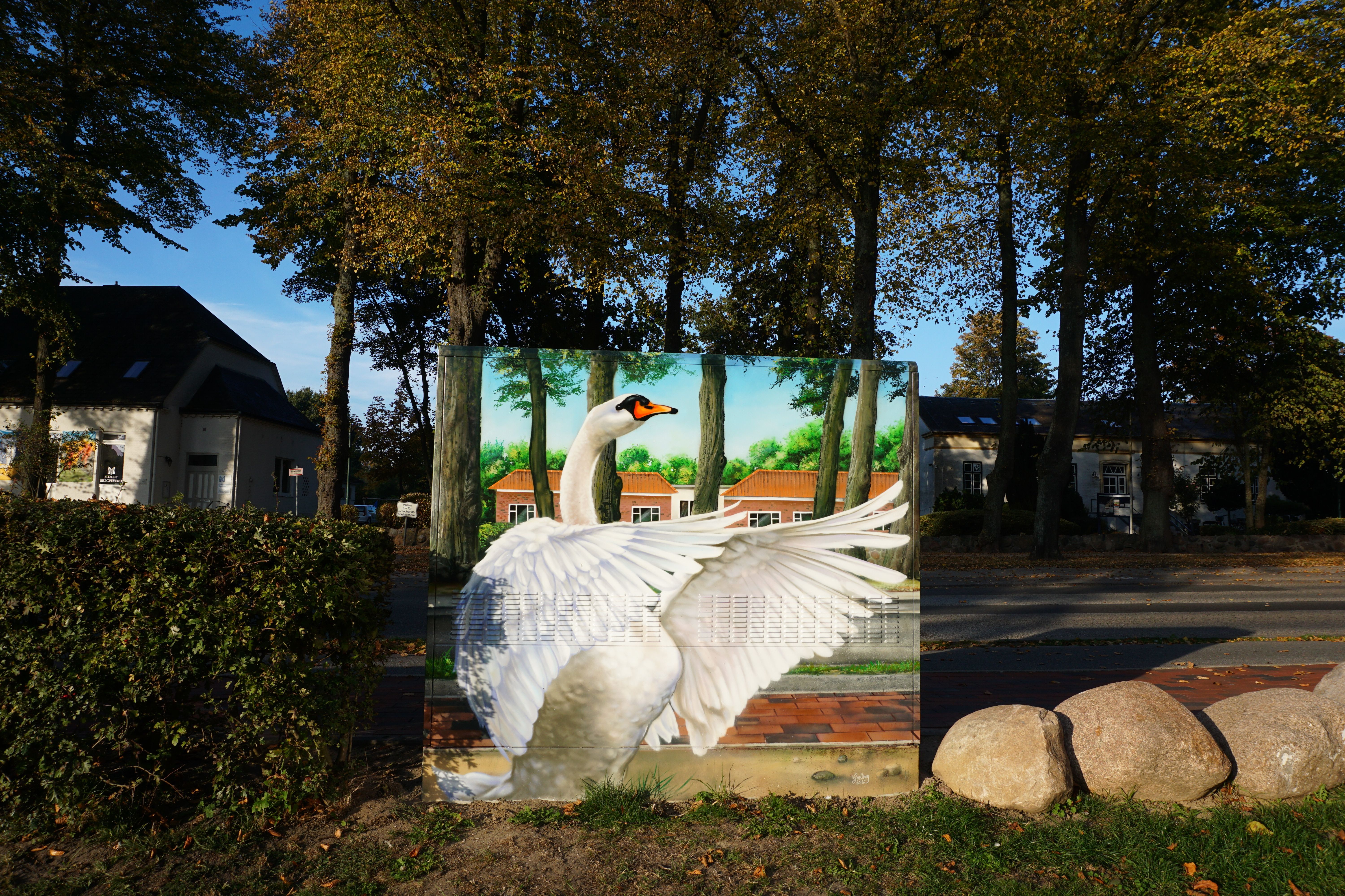 Schwanenteich in Burg auf Fehmarn 