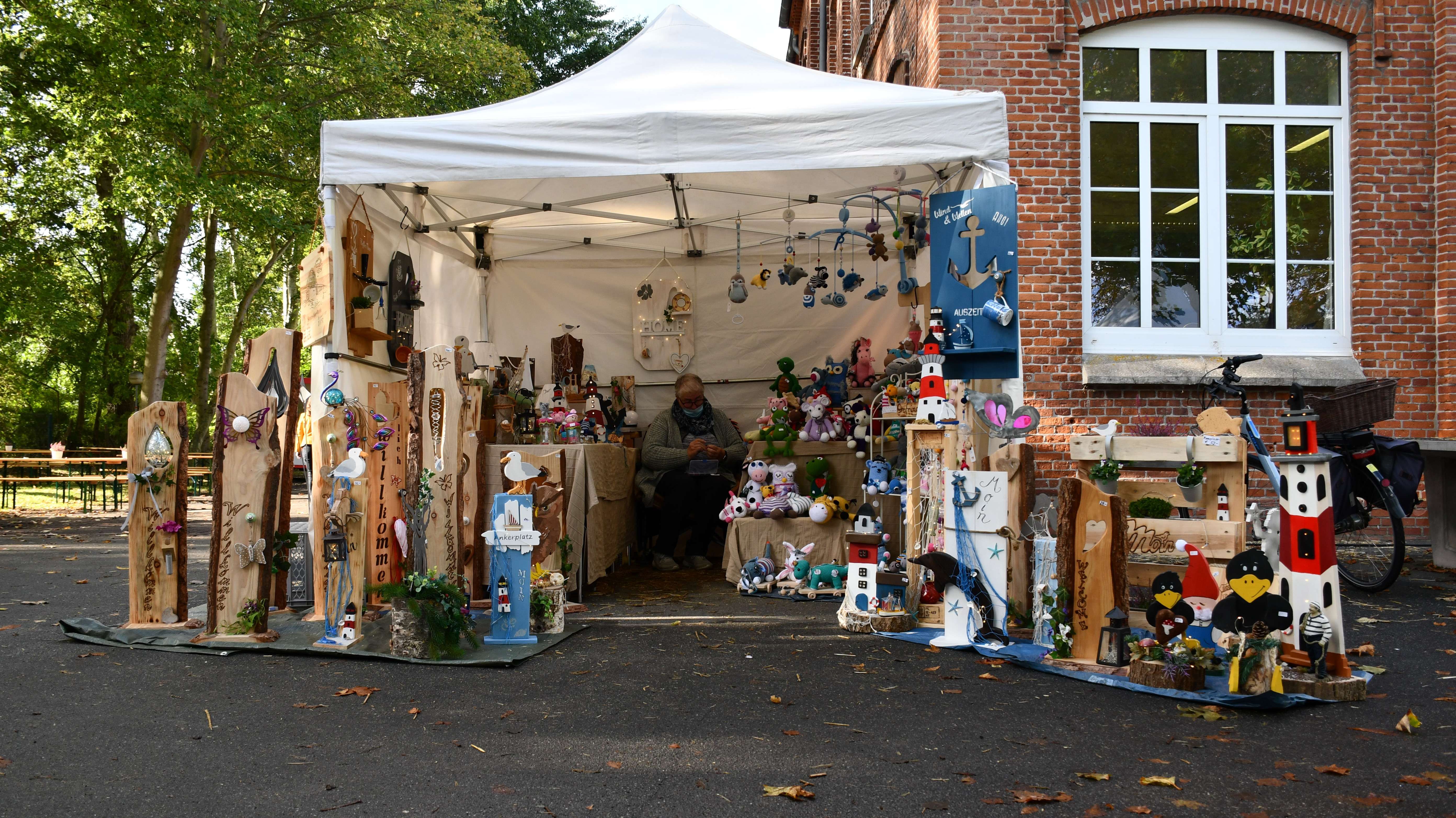 Stand beim Kreativmarkt "Herbstzeit" in Petersdorf