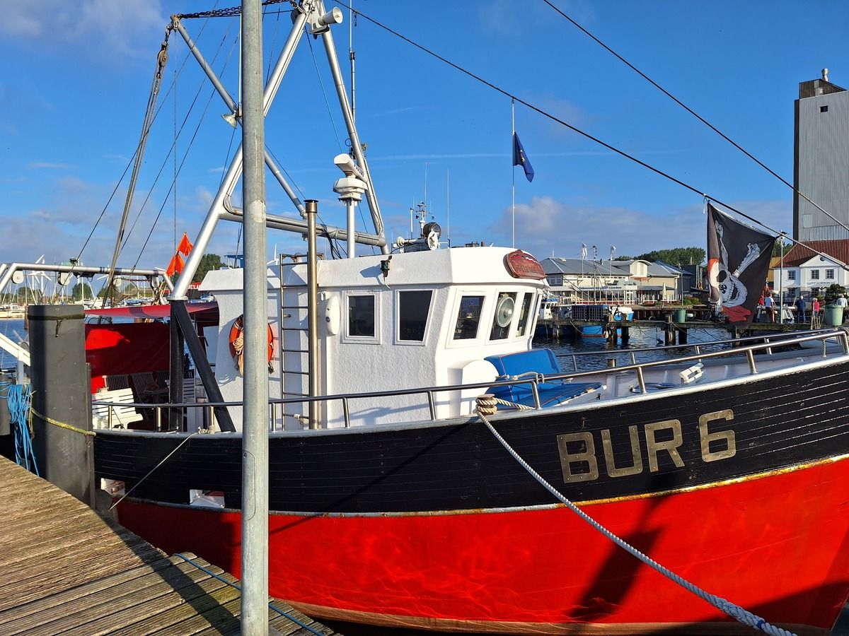 Fischkutter Tümmler im Hafen Burgstaaken