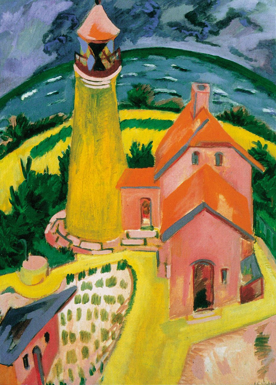 Gemälde Leuchtturm Staberhuk Ernst Ludwig Kirchner